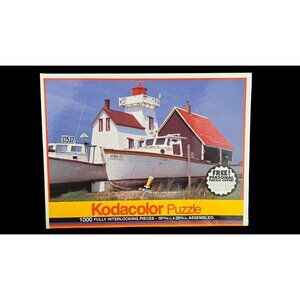 Vintage Kodacolor Puzzle 1000 Piece Boat Prince Edward Island New Sealed 77777